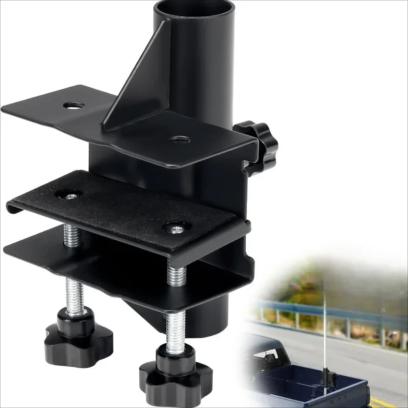 

Truck Flagpole Mounting Kit Heavy Duty Universal Non-Drilling Side Flagpole Mounting Bracket for Truck Decks