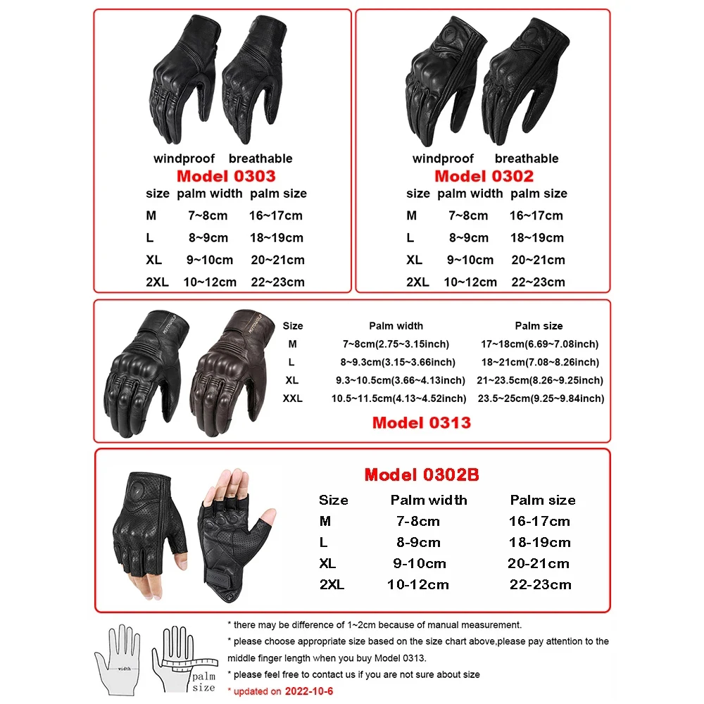 Gants de Moto en Cuir Véritable, Imperméables, Coupe-Vent, Hiver, Chauds, Été, Respirants, Commande Tactile, Guantes, Protection de Paume