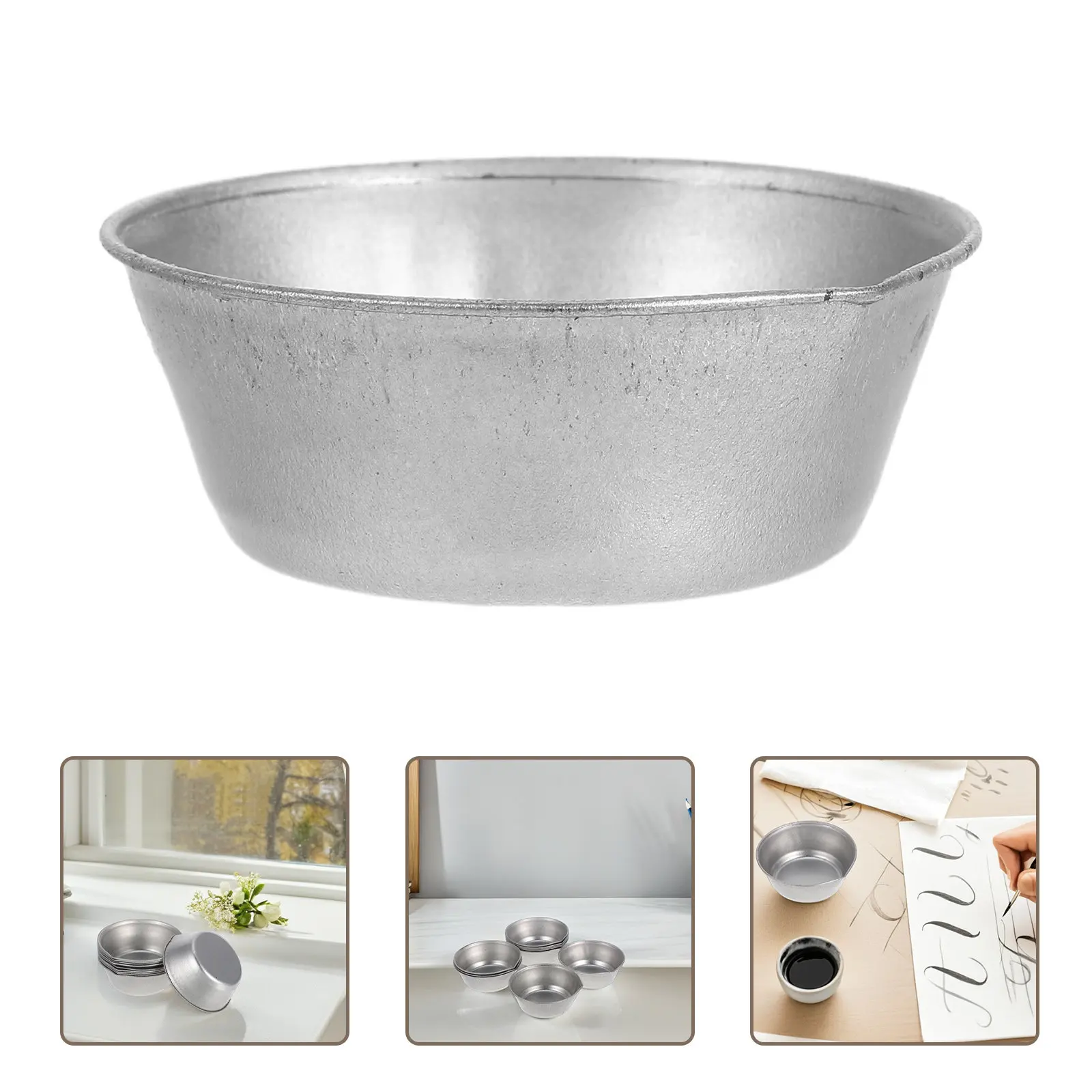 

Набор из 10 круглых портативных емкостей для смешивания красок с носиком, поддон для красок, чаши для смешивания масляных и акварельных красок, аксессуары