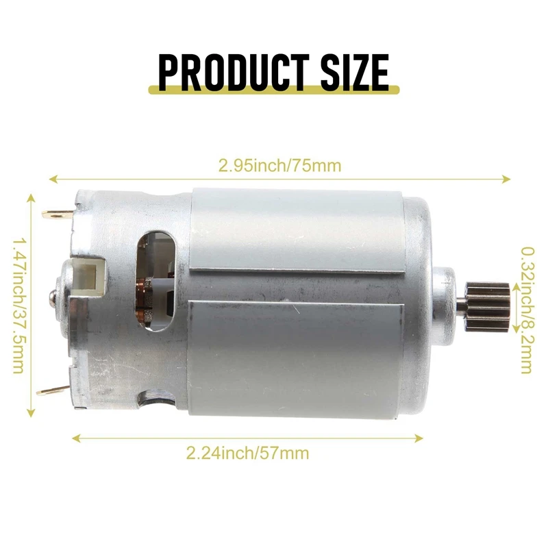 RS550 DC Motor 8.2Mm 14 Teeth Gear Mini Motor 21V 29800RPM Electric Saw Motor For Reciprocating Rechargeable Hand Saw