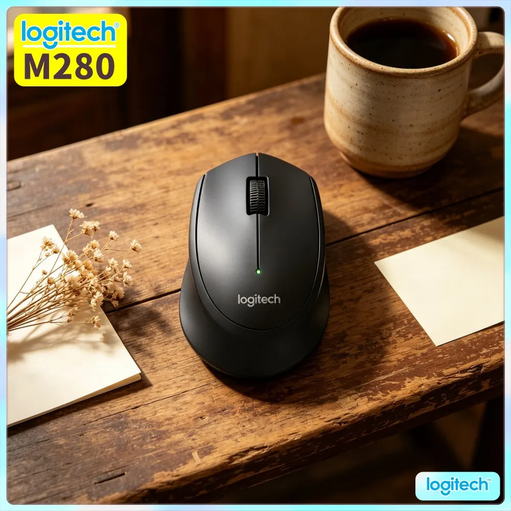 Logitech M280 Wireless Mouse Ergonomic Comfort Grip 10M Range 18-Month Battery For Home Office Laptop Mac