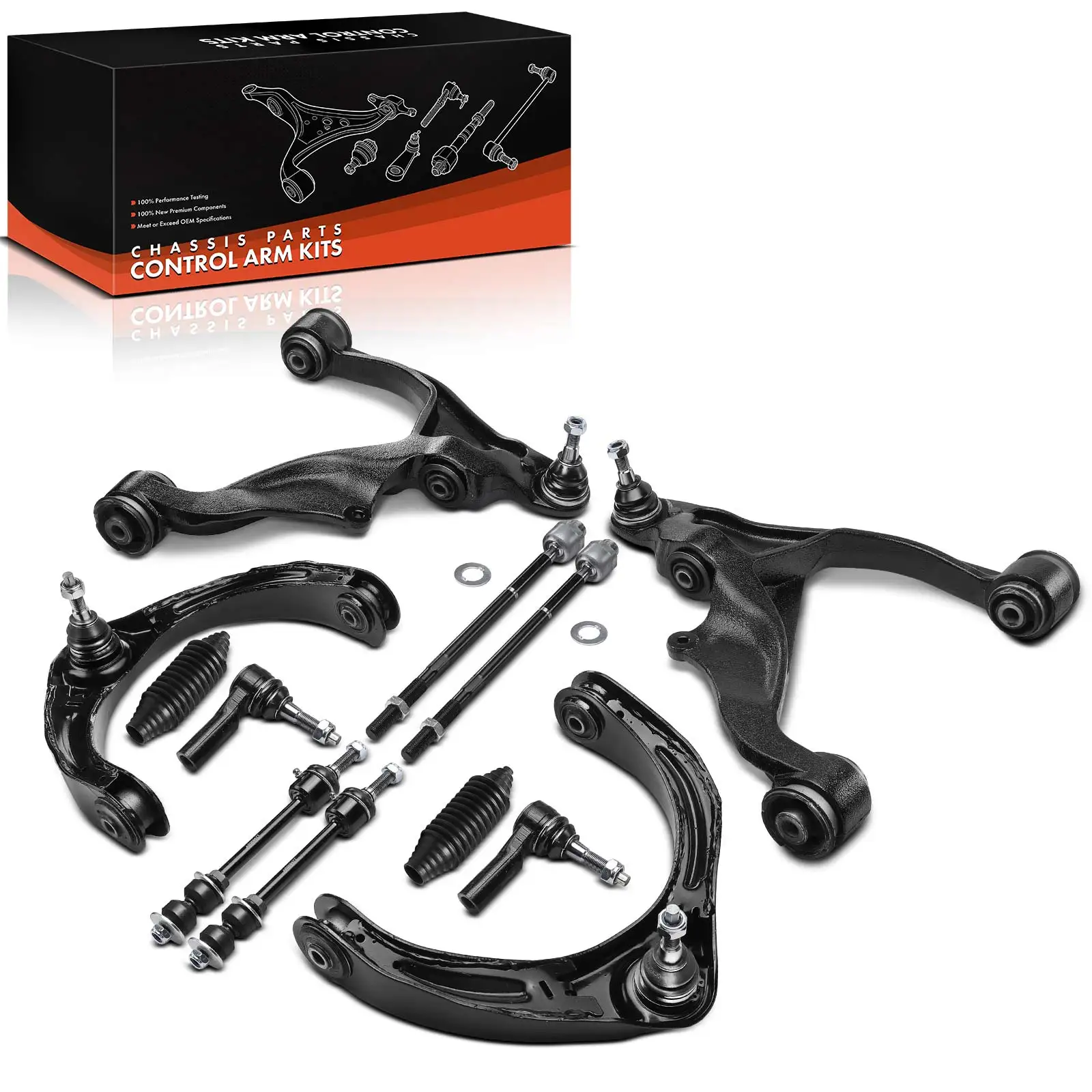 Frankberg 12-delige draagarmset vooras links rechts voor Dodge Ram 1500 pick-up DJ DS 2008-2012 5175790AA