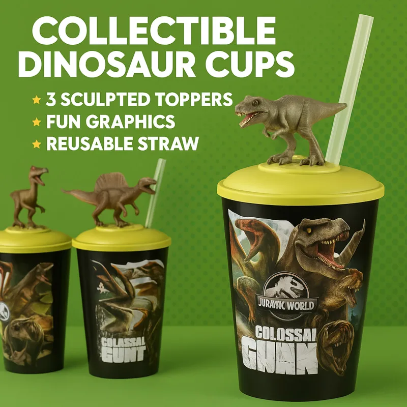 

Соломенная чашка на тему динозавра для детей, 3D крышка с животными, многоразовая бутылка для питья, забавный подарок для мальчиков и девочек, день рождения, путешествия на открытом воздухе