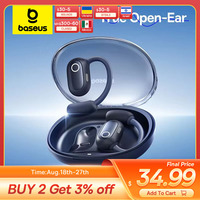 Baseus Eli Sport 1 Open Ear Headphones OWS Bluetooth 5.3 Wireless Earphones Air conduction headphones Bass Sound Sports Earbuds