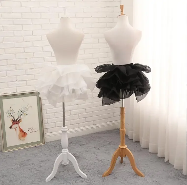 

White Black Womens Sexy Hip Petticoat Skirt Wedding Dress Cosplay Pannier Crinoline Ruffles Underskirt