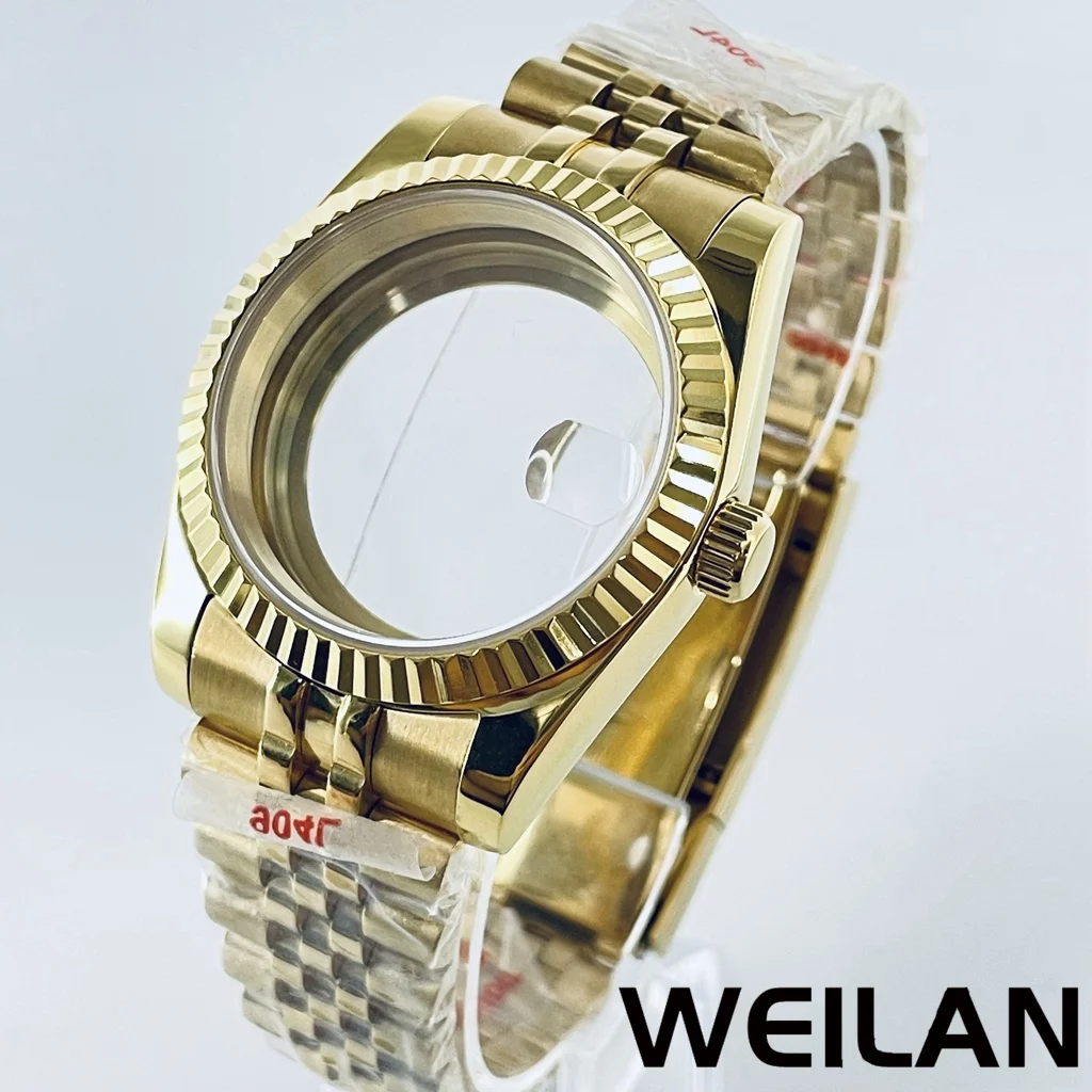 

36mm 40mm Gold NH34 NH35 NH36 NH38 NH39 NH70 NH72 ETA2824 PT5000 Watch Case Top Waterproof Sapphire Crysta