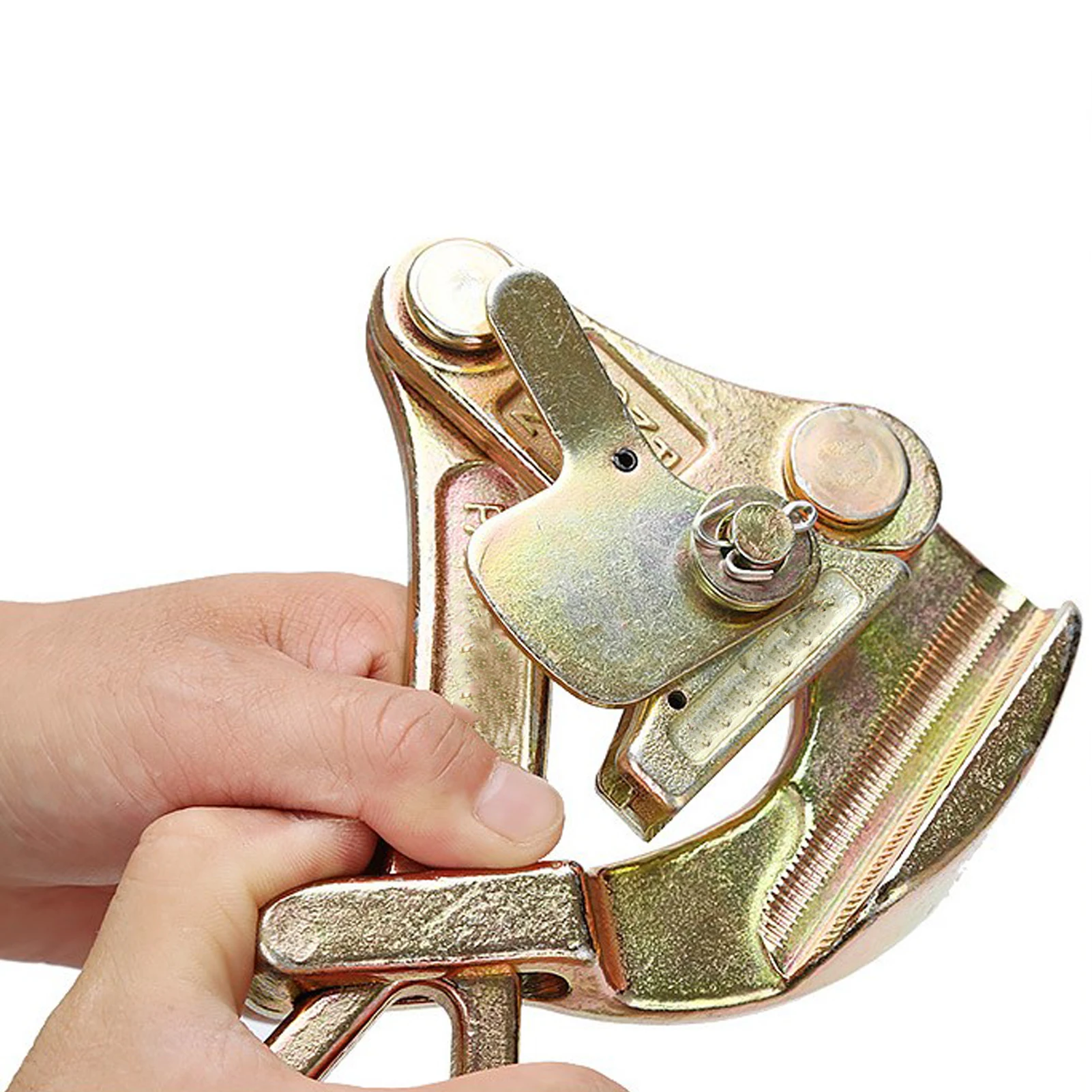Steel Rope Jaw Puller 1T Wear Resistant High Hardness Cable Tensioner for Construction Wire Grip Wire Rope Jaw Clamp Grip