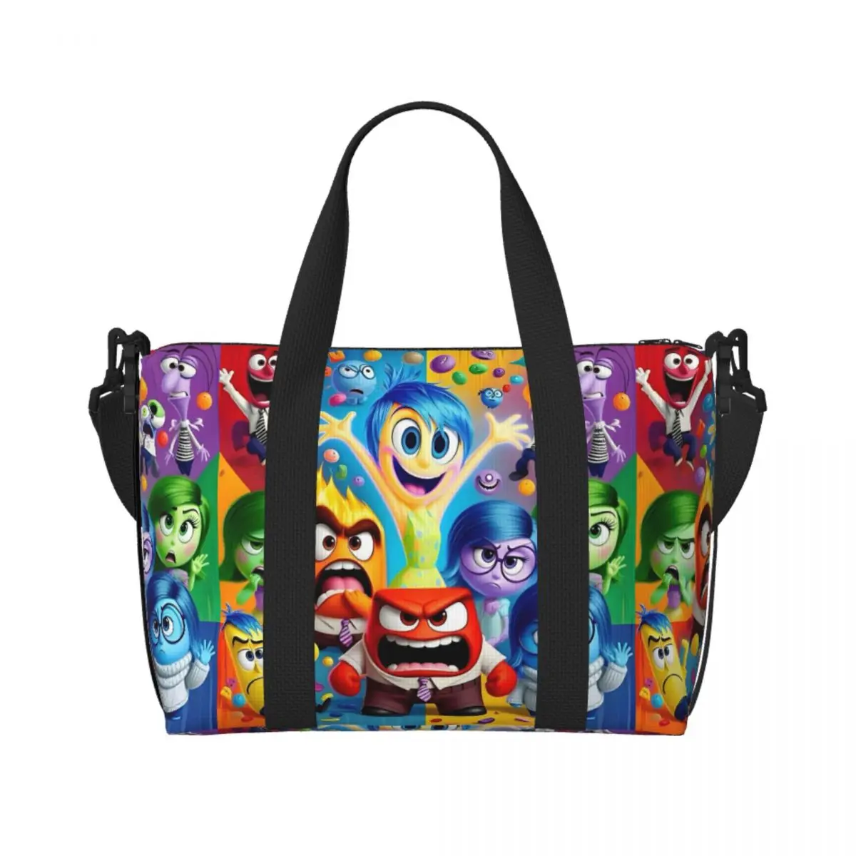 

Большая пленка на заказ, большая сумка-тоут в стиле аниме для женщин, кавайная сумка-шоппер с героями мультфильмов, пляжная дорожная сумка для спортзала