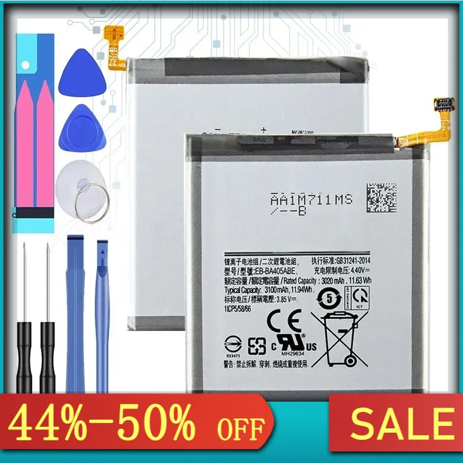 EB-BA405ABE EB-BA405ABU 3100mAh battery For SAMSUNG Galaxy A40 2019 SM-A405FM/DS A405FN/DS GH82-19582A + Tools