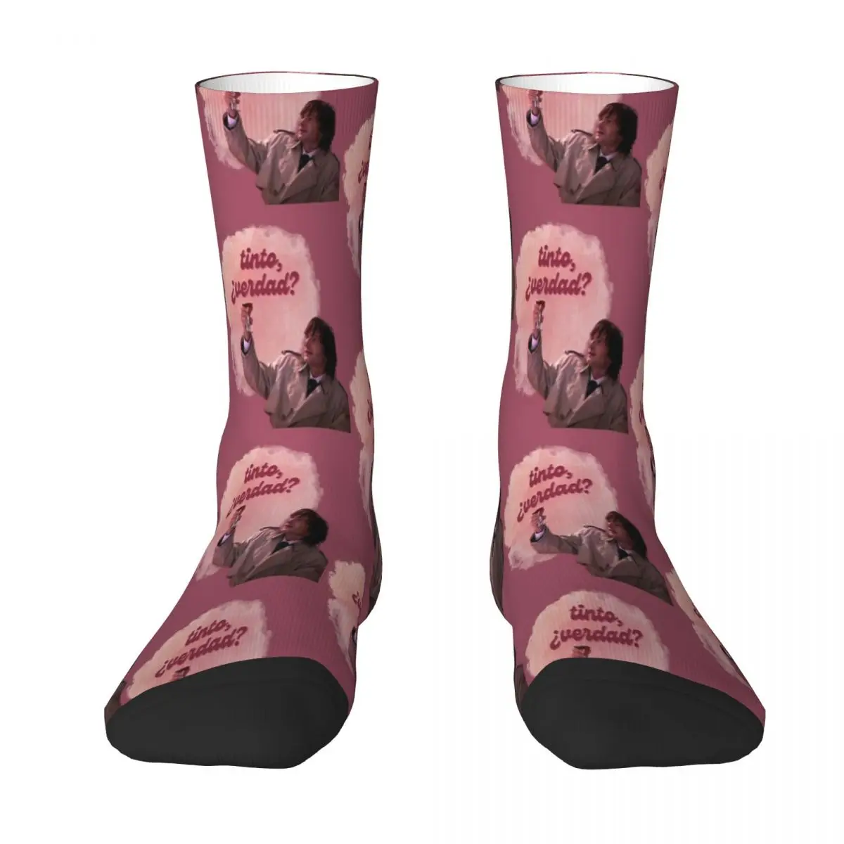 Chaussettes respirantes unisexes, rouge, droit, il n'y a personne qui vit ici, bas, tendances de la mode, cadeaux d'impression 3D