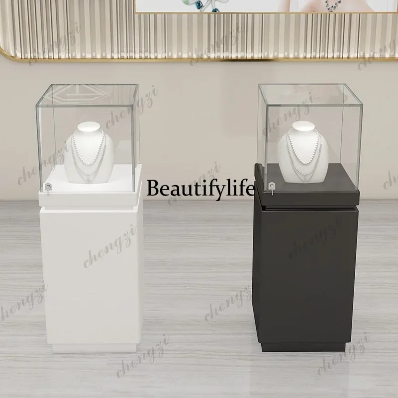 Q181 Museum Glass Display Cabinet Antique Display Model Showcase Jewelry Sample Exhibition Display Stand