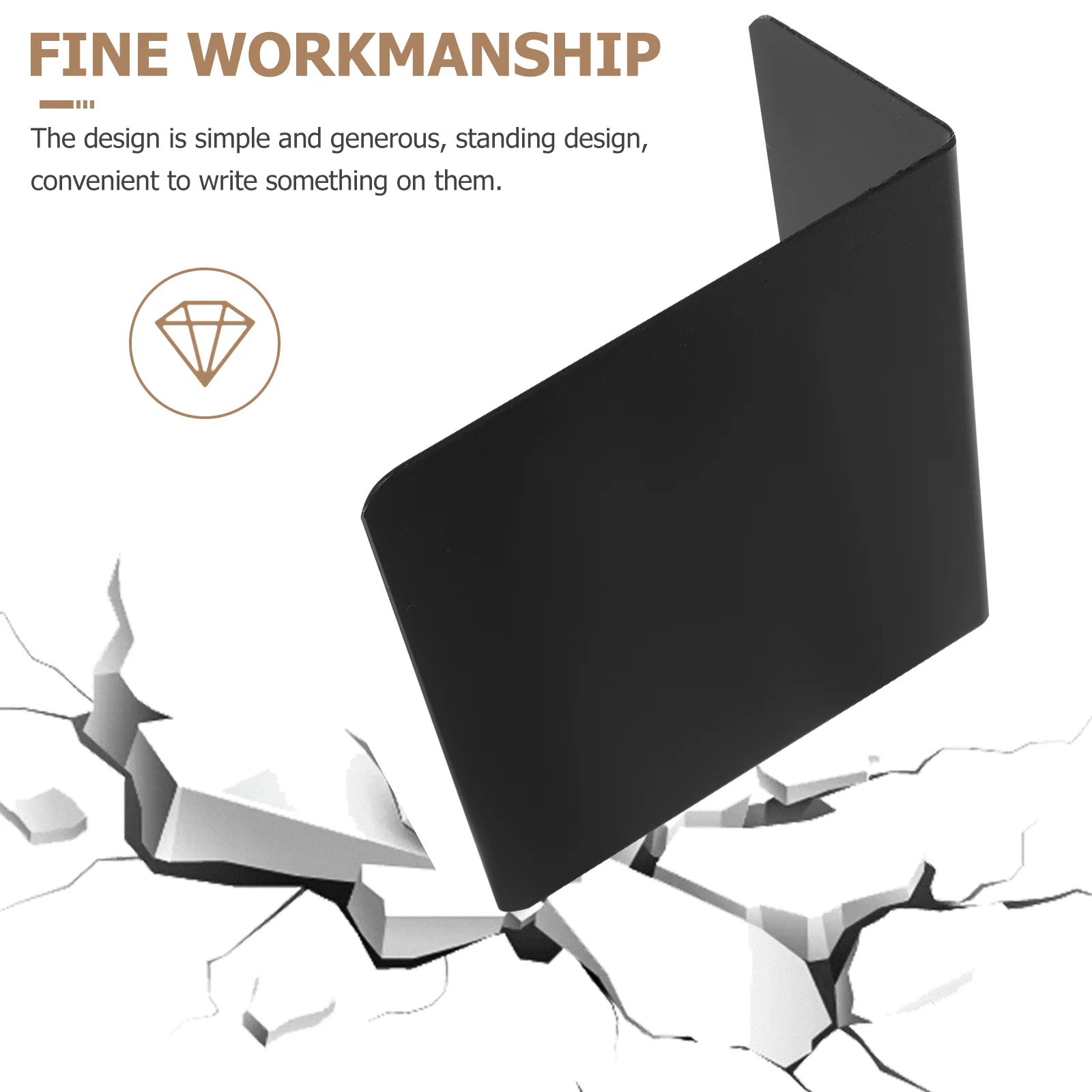 10 Pcs Cake Price Tag Standing Memo Board Message Tabletop Chalkboard Signs Digital Signage Pens Blackboard Erasable Mini