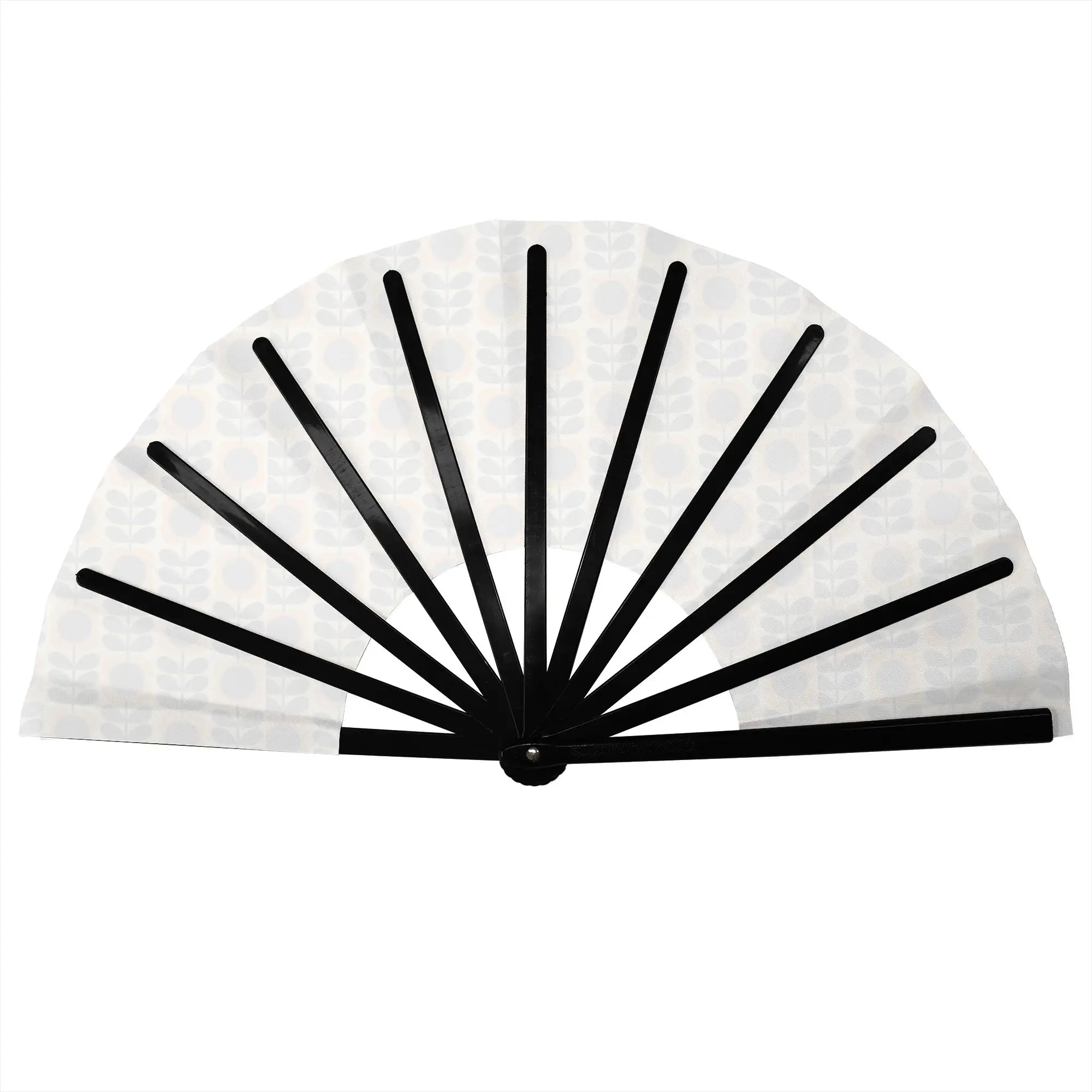 Orla Kiely Multi Stem Flowers Folding Fan Oriental Art Scandinavian Style High-Quality Polyester Fans Gift Decorative Hand Fan