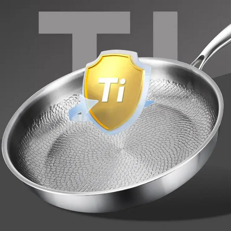 Non Stick Frying Pans Egg Pan with Lid Multi Functional Nonstick Cookware Titanium Hammered Skillet Titanium Hammered Pan Pro