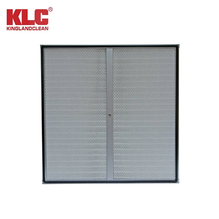 غرفة نظيفة فلتر DOP HEPA مع غطاء محرك السيارة/فلتر الهواء مع منفذ اختبار DOP/H13