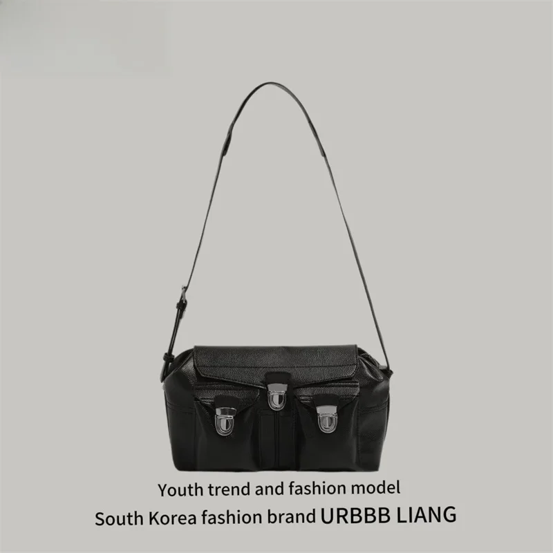 

UR Faion Retro Motorcycle Bag Large Capaci Crossbody oulder Bag for Commuting Autumn Winter Menger Bag Trendy Handbag