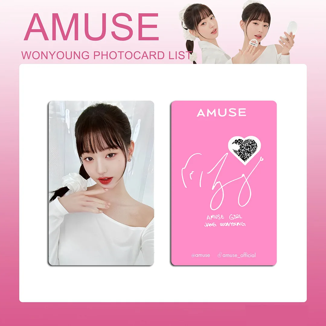 Kpop Idol 3 pz/set Lomo Cards IVE photowcards Amuse Photo Card cartolina per la raccolta dei fan