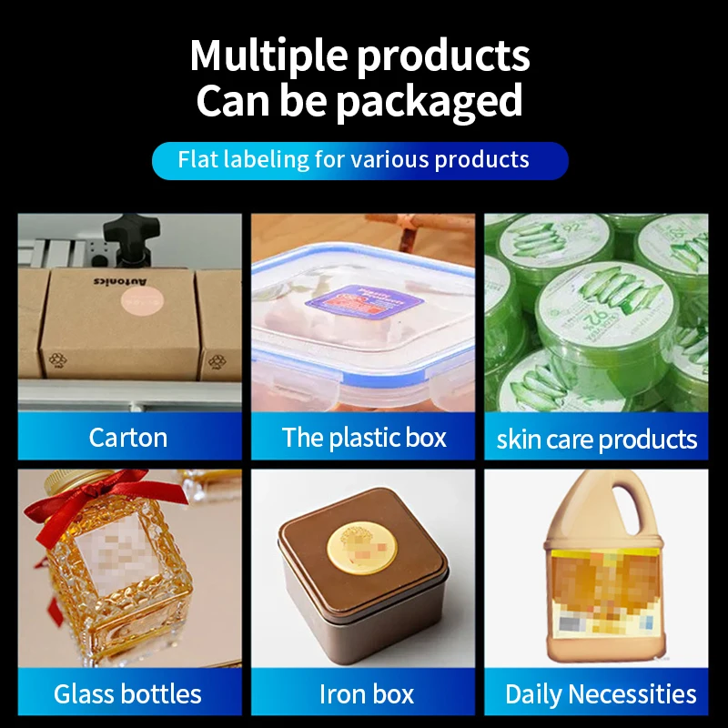 LT-150 Full Automatic Electric Flat Labeling Machine Drugs Bottle Labeling Device Medicine Box Case Bottle Touch Screen Control