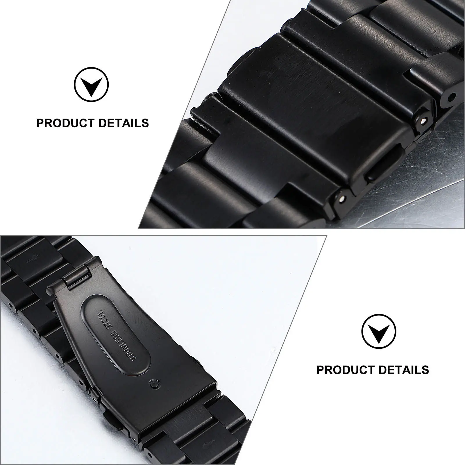 

3-Piece Stainless Steel Mesh Watch Band for Men Women Luxury Slim Fit Replacement Strap Compatible with Fossil
