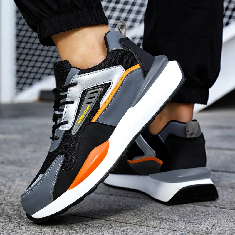 Men's Comfortable And Puncture Resistant Steel Toe Safety Shoes, Lightweight And Breathable Work Sports Shoes, Protective Shoes