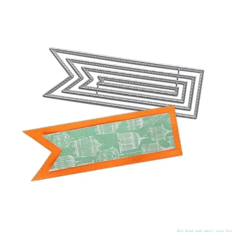 581C Metal Die Cuts Label Frame Embossing Stencil Cutting Dies for Card Making Scrapbooking Paper DIY Template Handmade