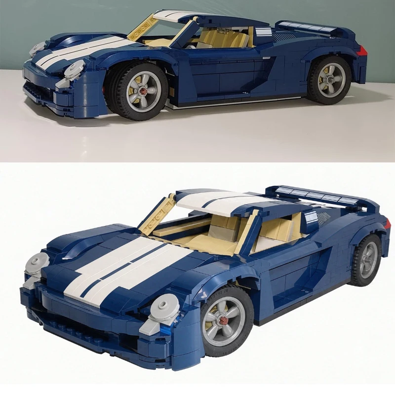 GT Track Car Classic Building Block Model, 807-piece Assembly Toy, Birthday Gift, Christmas and New Year Decorative Gift