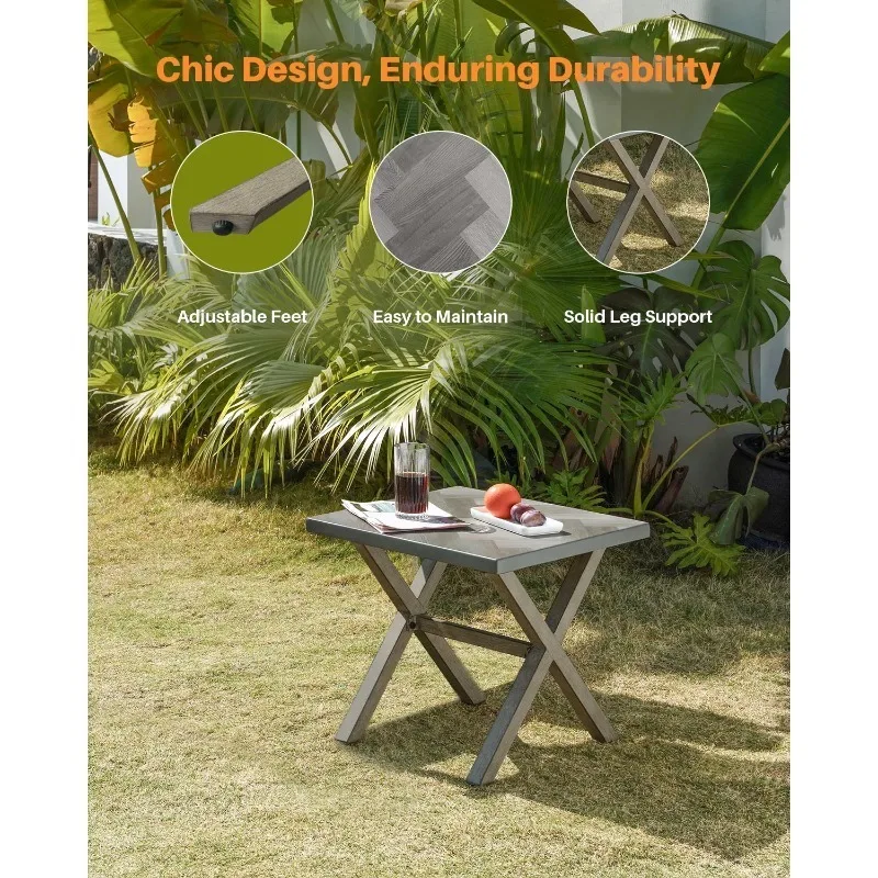 كرسي ألومنيوم لتخليص الأثاث الخارجي للحديقة، جلسة خارجية لمقاعد الحديقة، كرسي صغير قابل للطي، كراسي فناء منخفضة #4