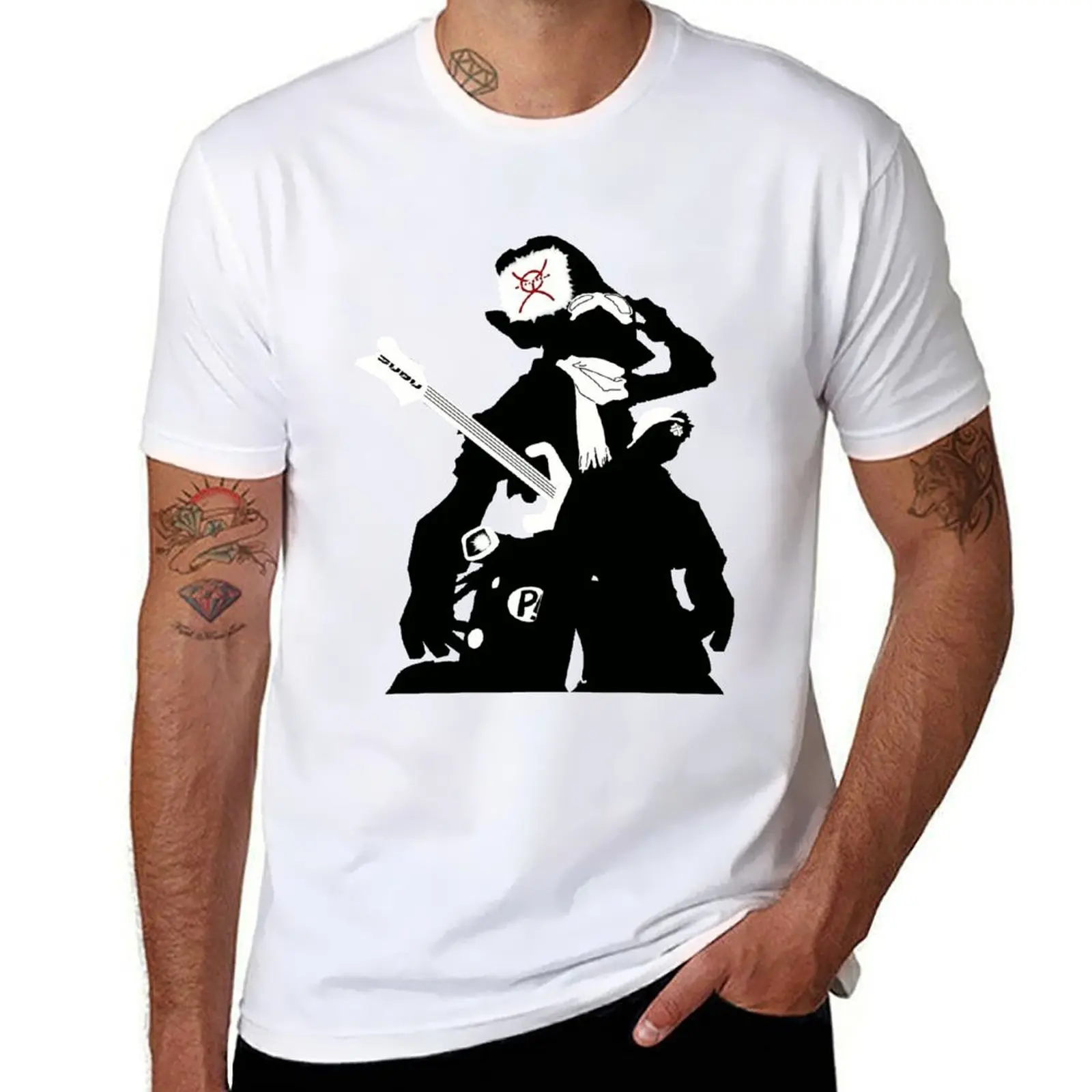 

FLCL Group T-Shirt cotton t shirt pack anime t shirts oversize t shirts for man cotton soft T-Shirt