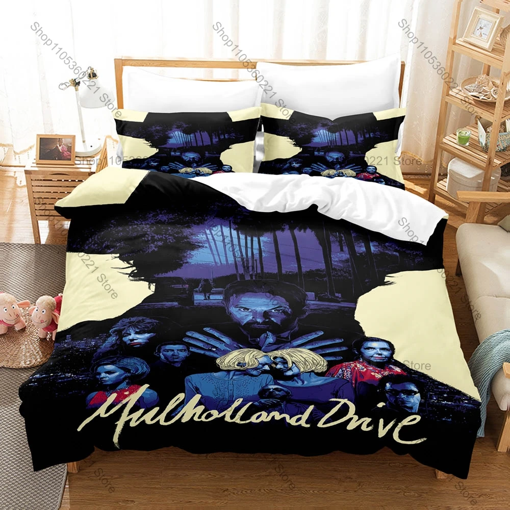 Cool Classic Surreal Psychological Thriller Mulholland Drive Bedding Set 1 Duvet Cover + 2 Pillowcases HD Digital Print Bed Line