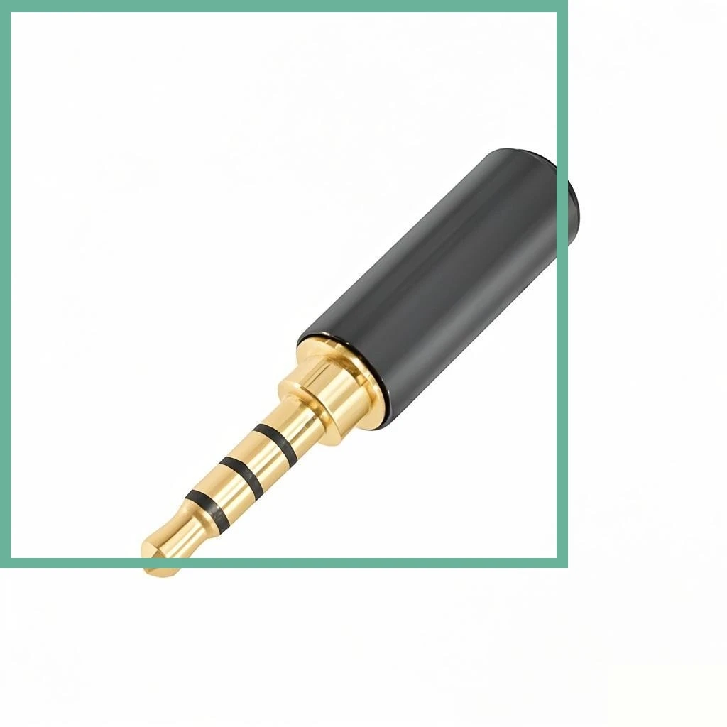 3.5mm Plug Four Pole Headphone Audio Connector 4-section Tail Computer Soldering Audio Head Soldering Multi Color Shell E3
