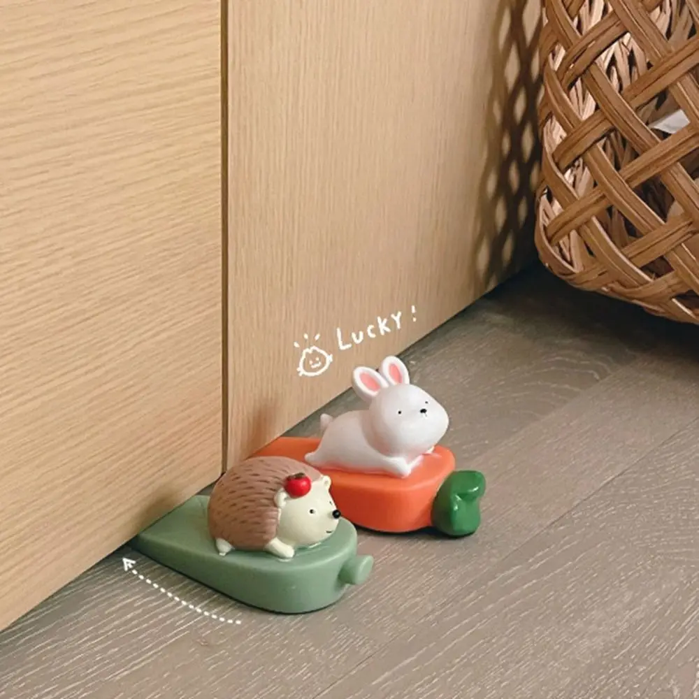 Cartoon PVC Cute Animal Door Stopper Home Door Stopper Windproof Anti-Collision Silent Door Stopper Home Decoration Ornaments