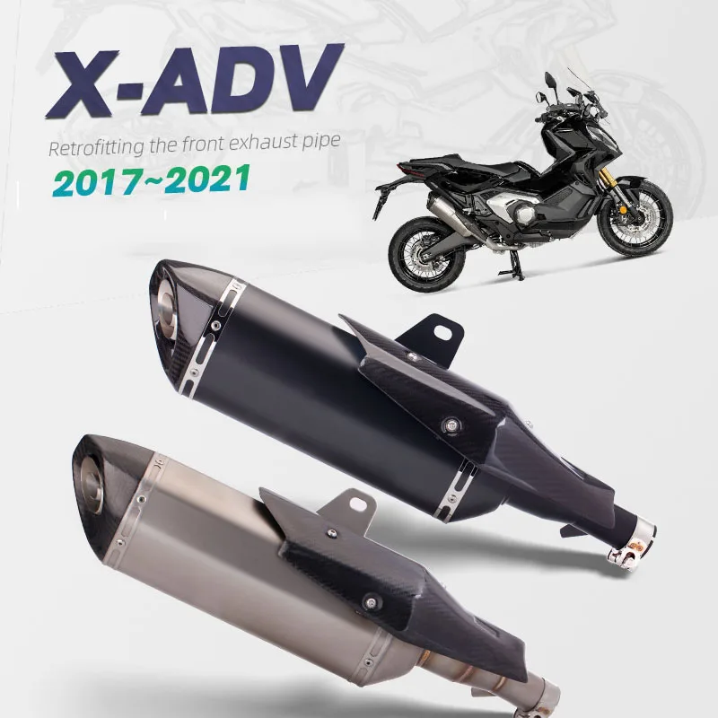 Exhaust Muffler Mid Link Pipe System Motorcycle For Honda X-ADV 750 2017-2021 Exhaust Systems Exhausts Pipes