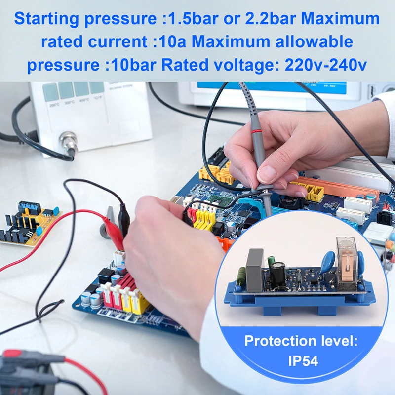 Painel De Circuito Integrado Eletrônico, Sensor De Pressão De Relé, Controlador De Chip, Peças De Interruptor De Controle De Bomba, EPC-3, 220V