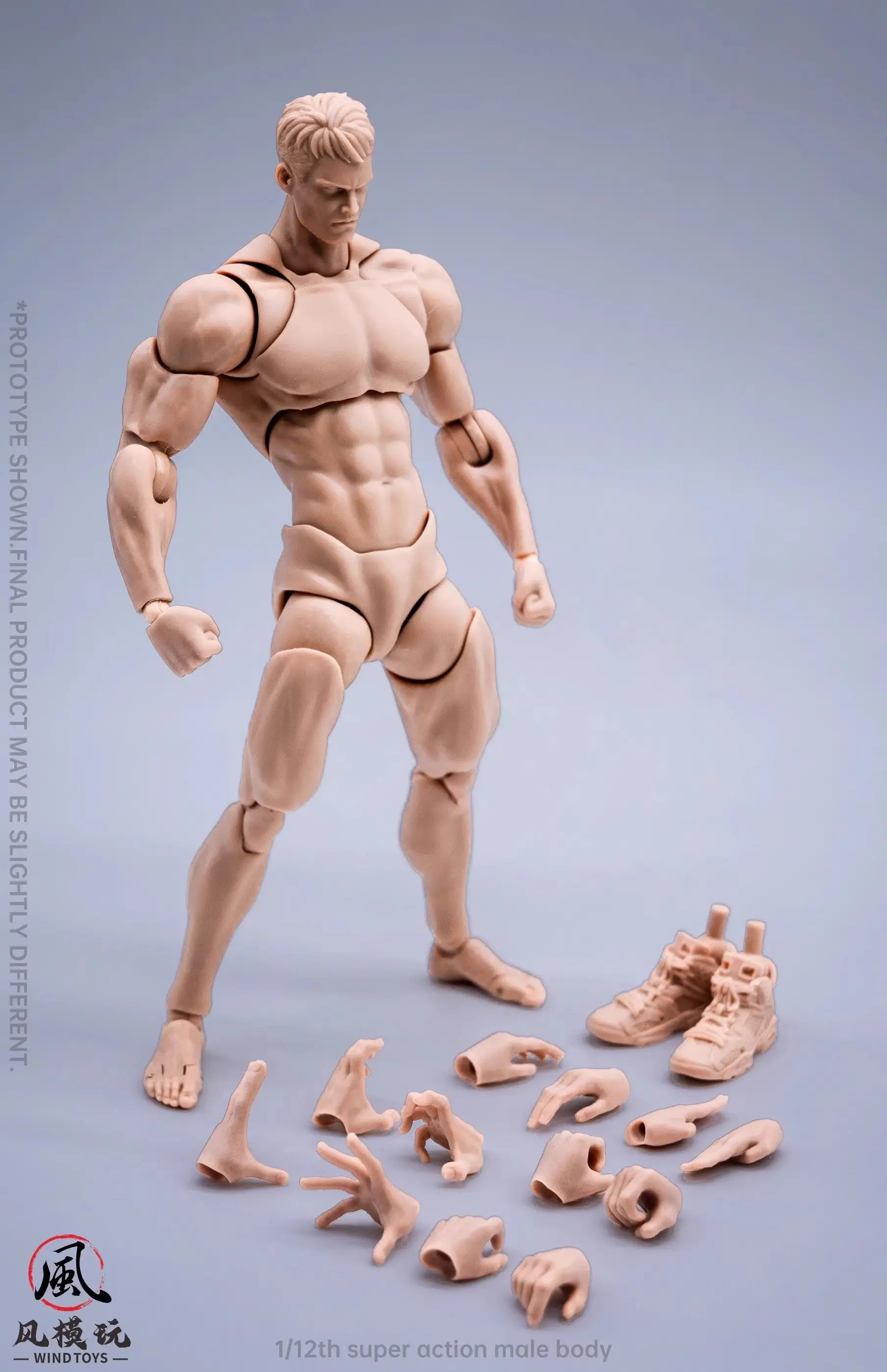 

Wind Toys 1/12 FMW001 SUPER MOVABLE MALE BODY ACTION FIGURES PVC MODEL TOY
