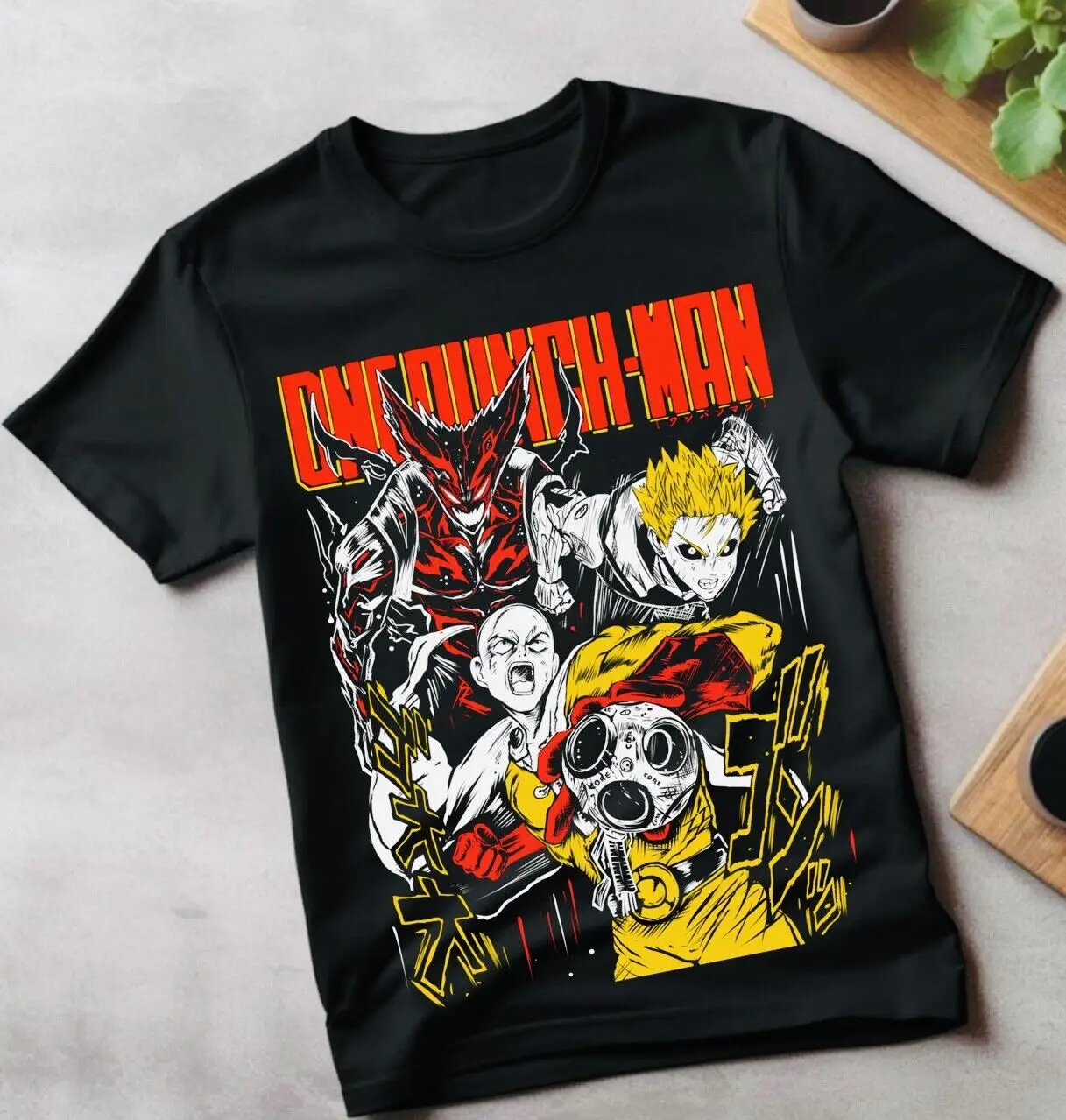 

One Punch Man T-shirt Saitama VS Garou Anime Anime Vintage Manga Shirt gifts