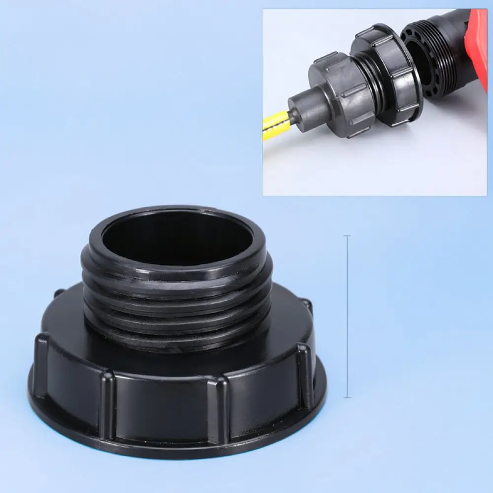 IBC Tote Tank Adapter For Industrial Fluid Valve Connector S60 Thread To Pipe Fitting Liquid Transfer Solution