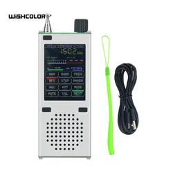 Wishcolor New ATS120 Pocket SBB Portable Radio Receiver Bluetooth Full Band FM AM Radio with TFT 2.4-inch Color Touch Screen