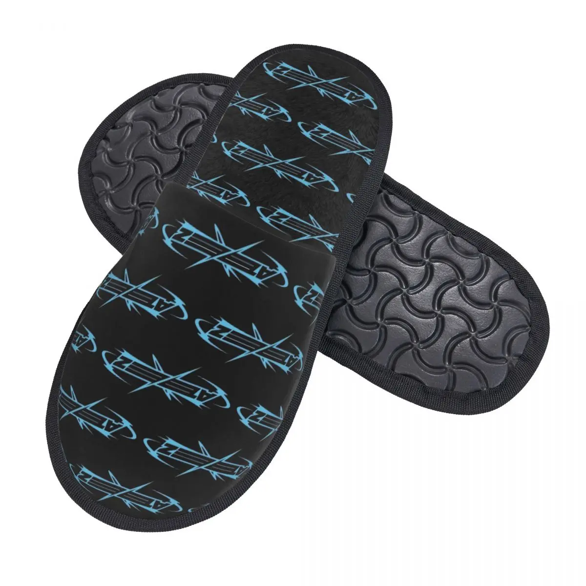 Custom Kpop ATEEZs Logo Comfort Scuff With Memory Foam Slippers Women A TEEnager Zs Spa House Shoes view 2