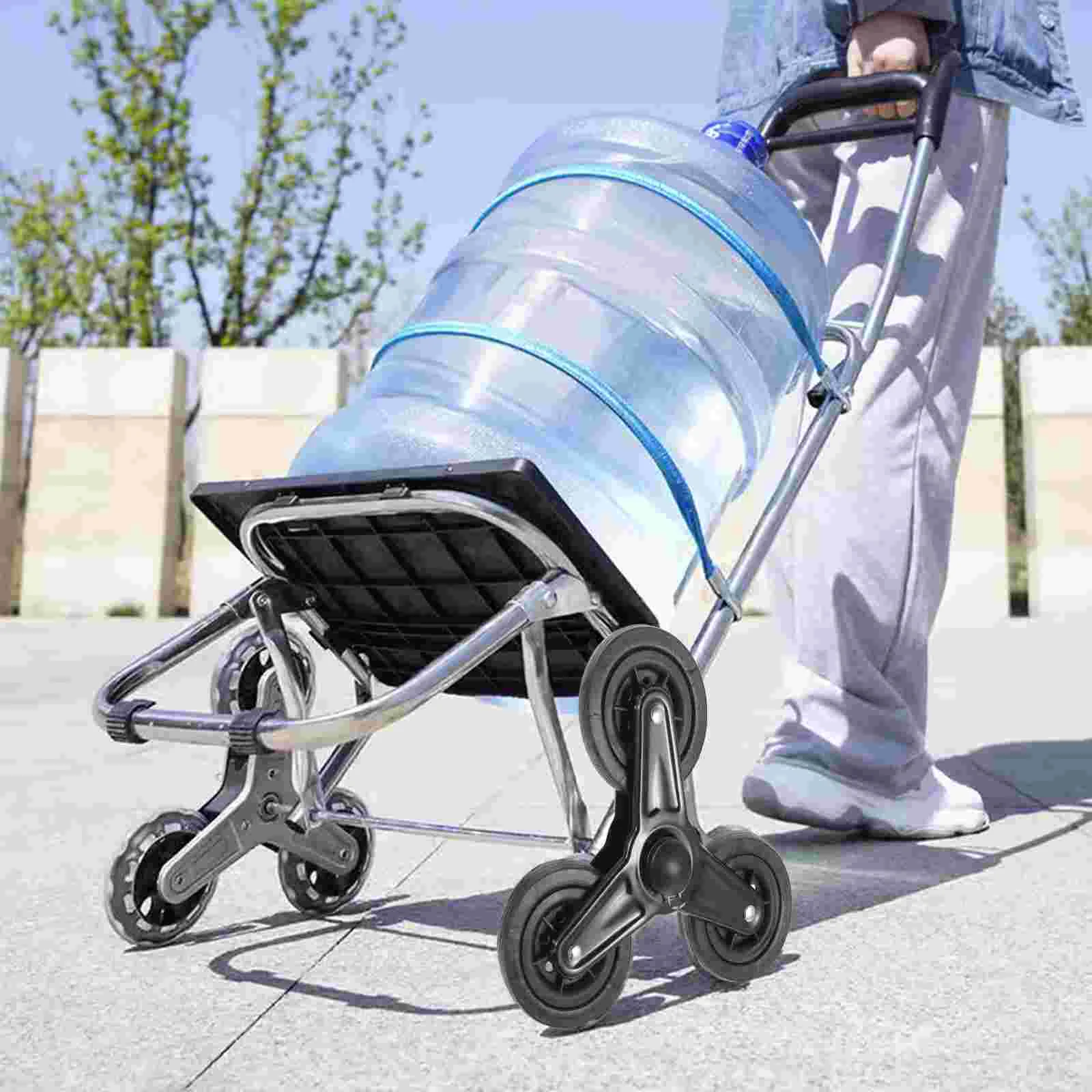 Crystal Wheel Trolley Wheels Luggage Cart Casters Truck Stair Climbing Shopping