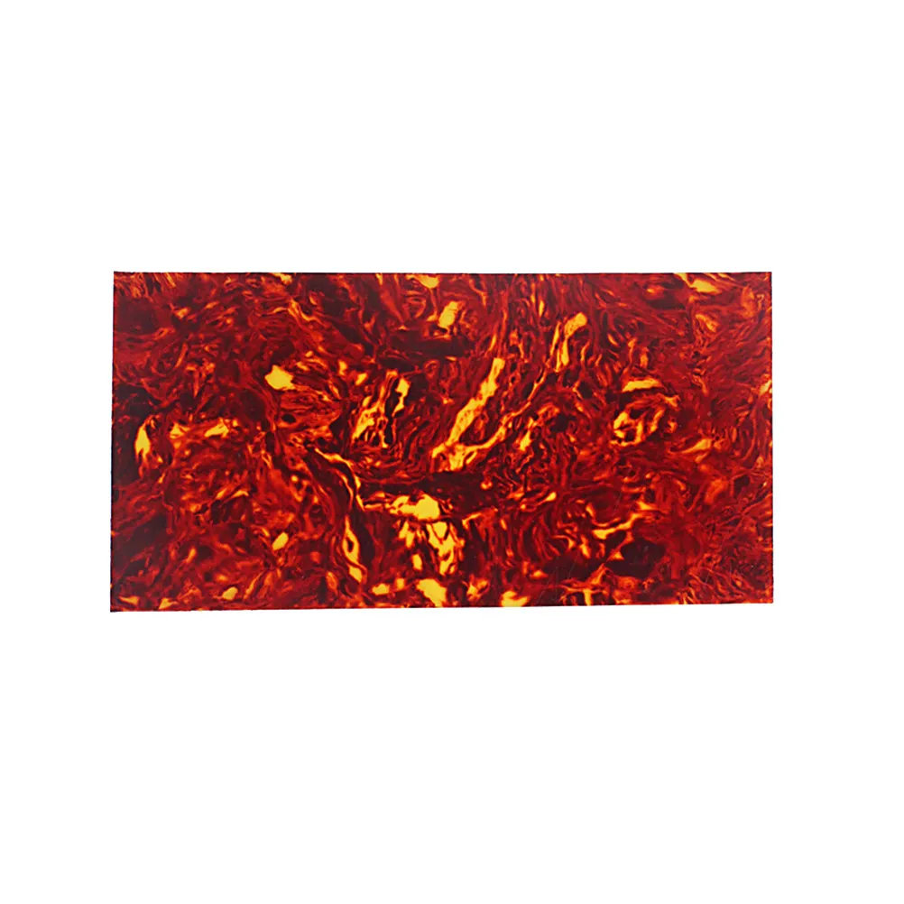 Diffused Color Pickguard Blank Plate Premium Plastic Scratch Resistant Heatproof Adhesive Backing For Acoustic Guitar Dark Red