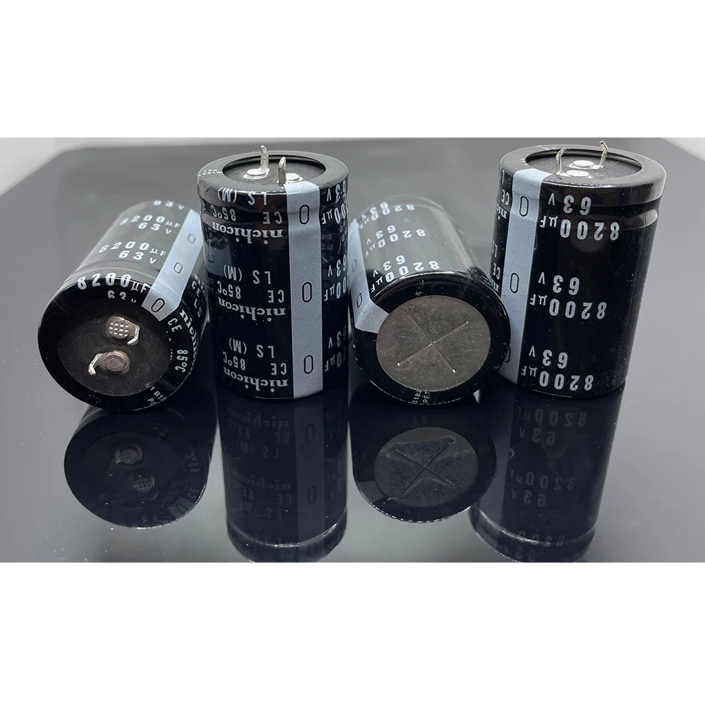 Nichicon-condensadores electrolíticos para fiebre de Audio, 63V, 8200UF, 30x45mm, 30x50mm, 35x35mm, 35x40mm, 35x45mm, 35x50mm, 10mm