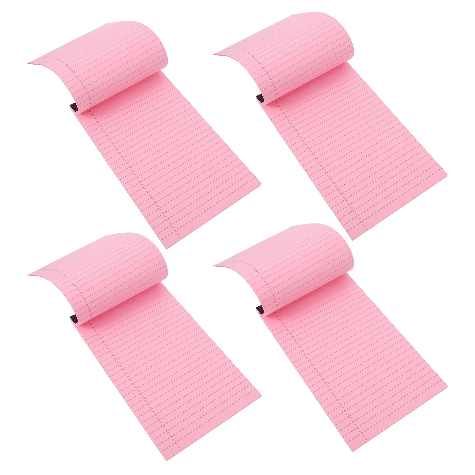 

4Pcs A5 Pocket Notepad Paper Based Writing Pad Simple Design Lightweight Memo Book Daily Schedule Planner Organizer for Work