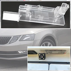 For Skoda Octavia Superb Rapid VW Bora 2016 2017 2018 Sharan 7N 2012 Rear View Camera Bracket License Plate Lights Housing Mount