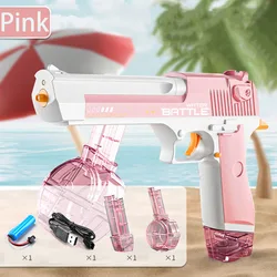 New Summer 1911 Water Gun Electric Glock Pistol Shooting Toy Full Automatic Summer Beach Toy For Kids Children Boys Girls Gift