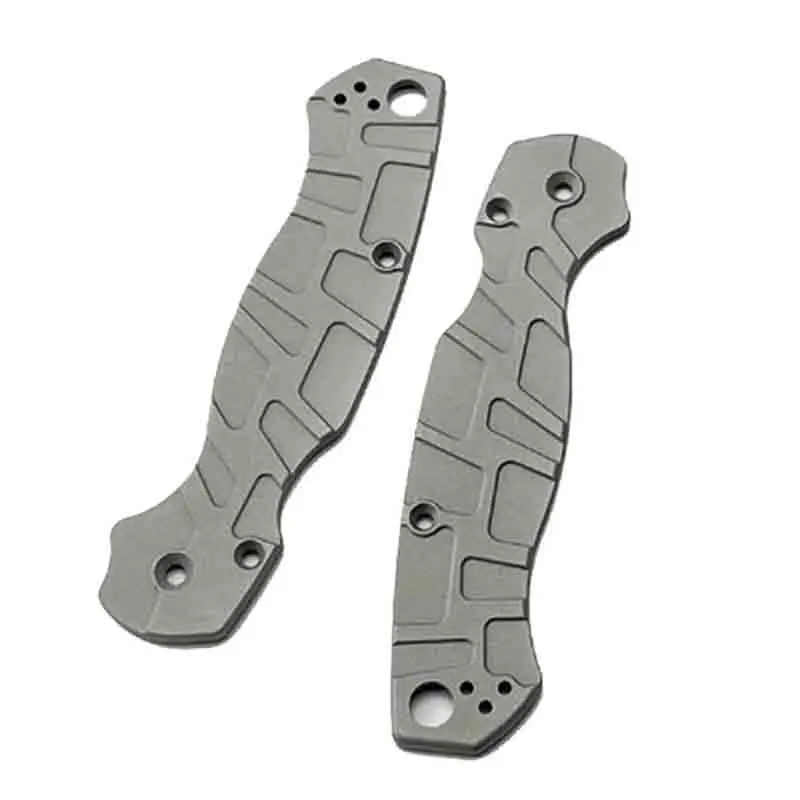 Customized Aluminium Alloy Anti-Slip Grip Scales Patch For C81 Paramilitary 2 Folding Knife Handle Accessory