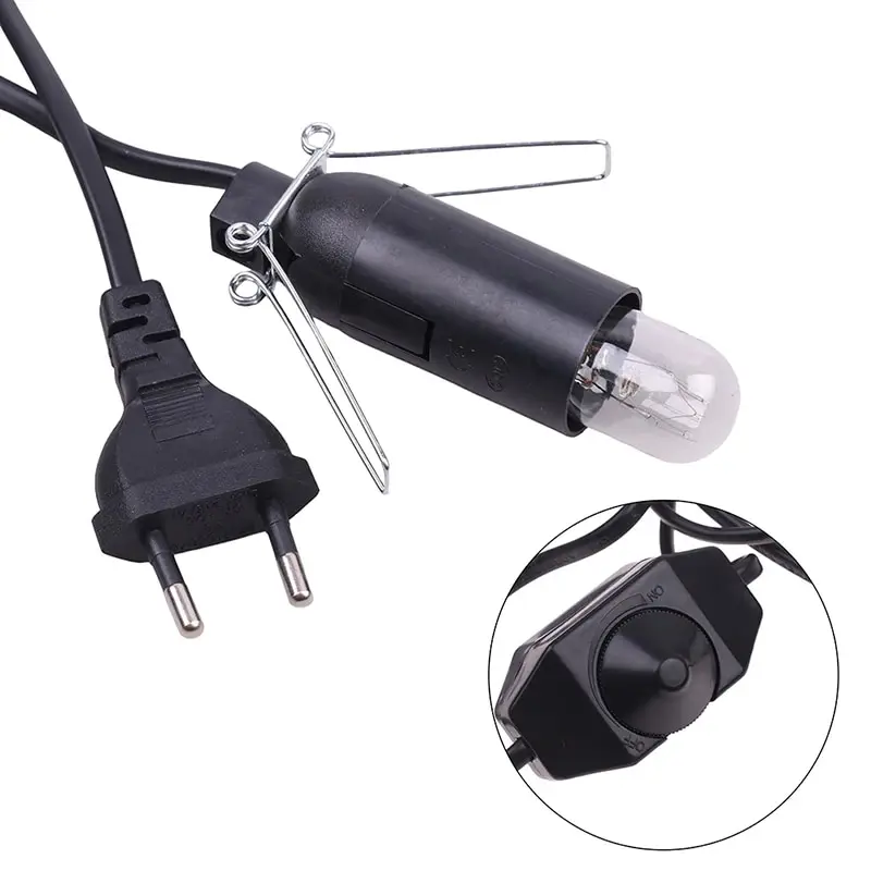 1.5m Power Cord Cable with Dimmer ON OFF Switch Metal Clip E14 E12 Base Hanglamp Holder Socket Plug for Salt Rock Lava Lamp