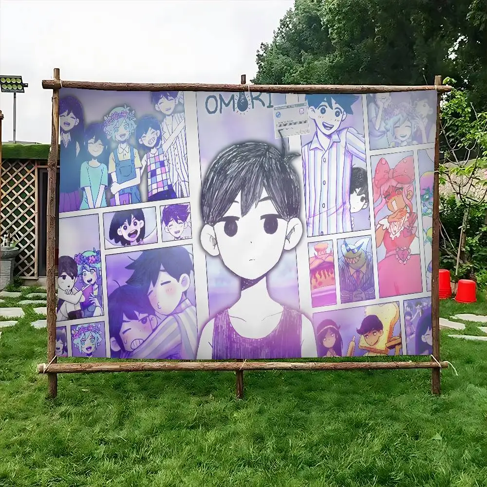Hot Game O-Omori Retro Flags Multiple Choice Living Studio Booth Interior Decoration Banner