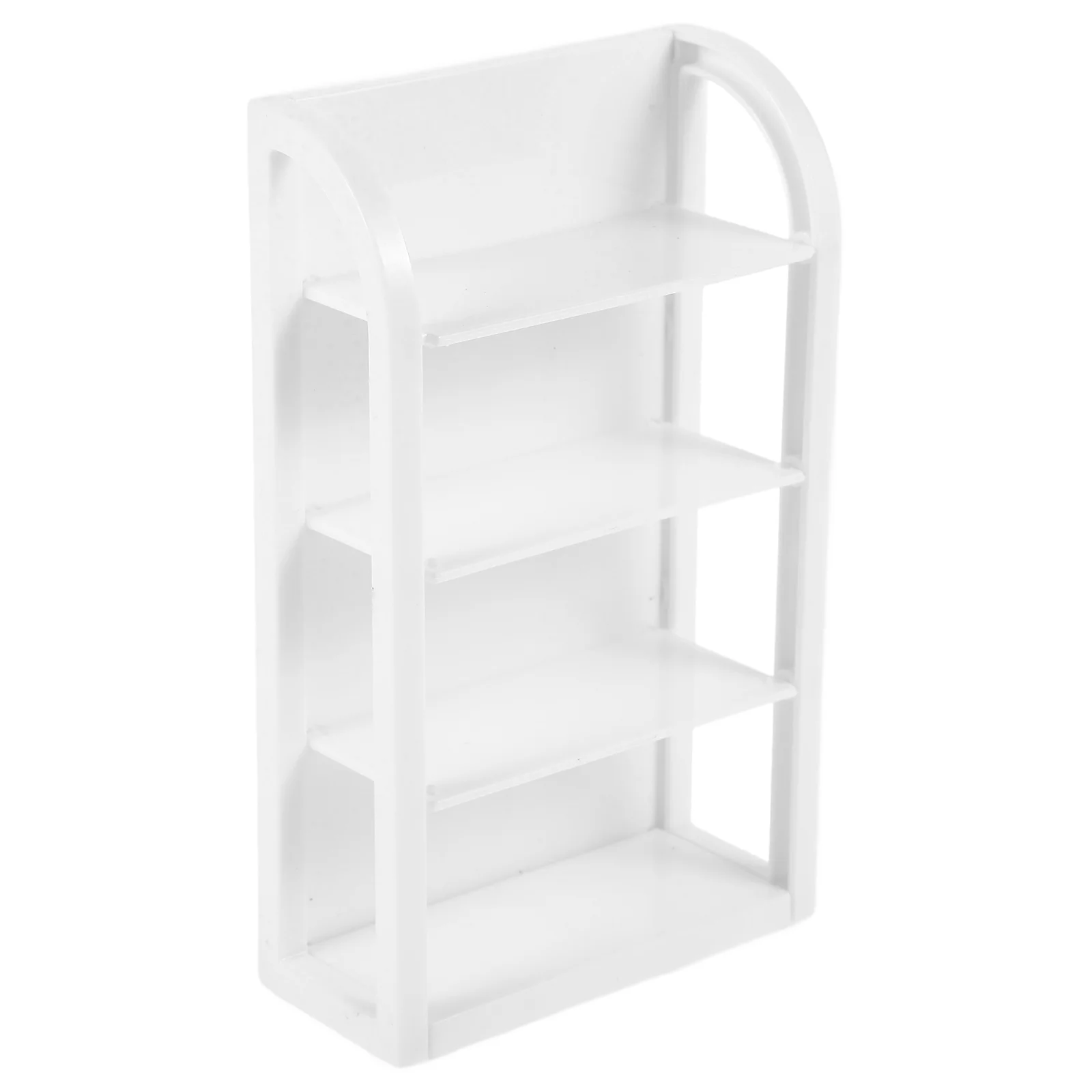 Simulated Shelves Display Shelf for Miniatures Dollhouse Bookshelf Stand Accessories Furniture Plastic