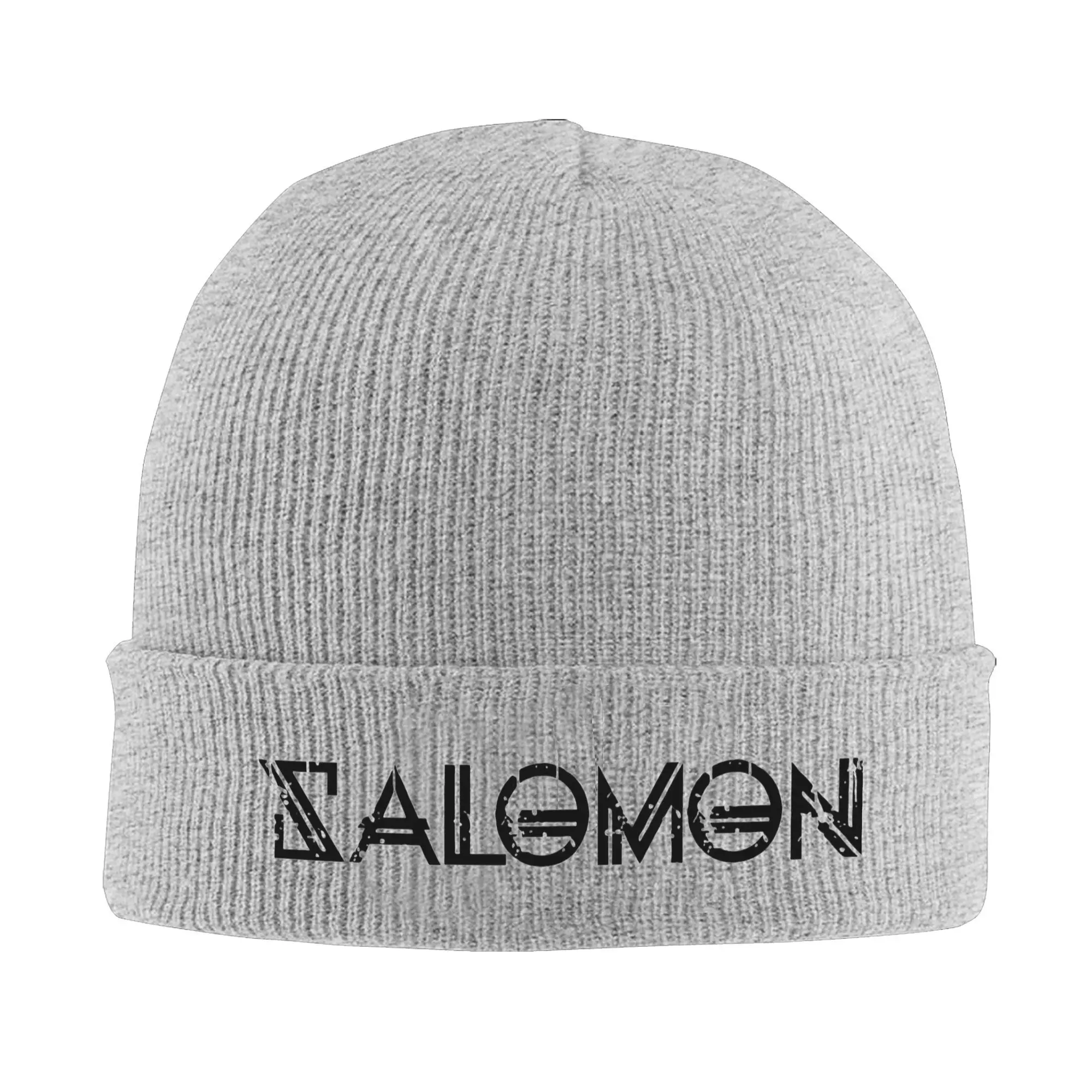 Salomons Logo Knit Hat Beanie Autumn Winter Hats Warm Unisex  Street  Cap Men Women Gift