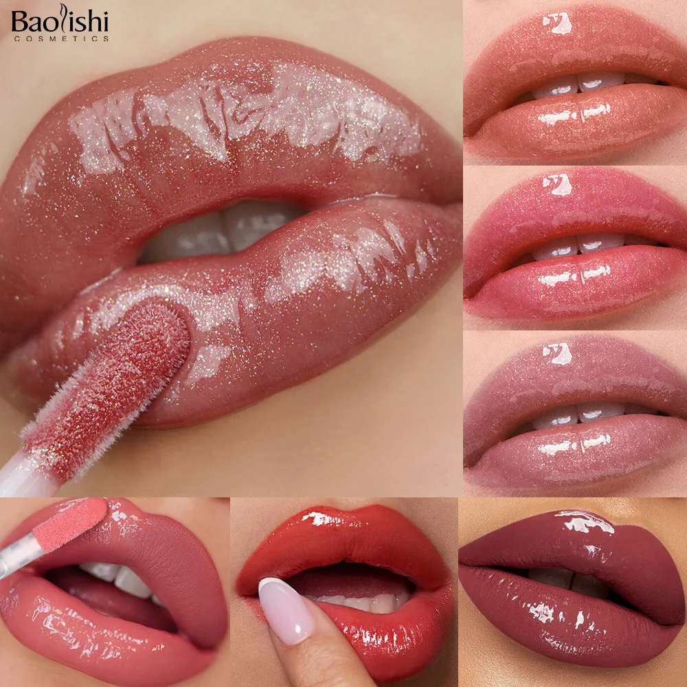 Lipgloss, schimmernd, wasserfest, nicht klebend, feuchtigkeitsspendender Lippenstift mit transparenter Tönung, perfektes Geschenk
